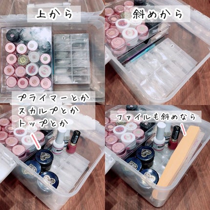 3段式クリアーケース/DAISO/その他化粧小物を使ったクチコミ(2枚目)