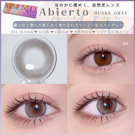 Abierto/mimundo/ワンデー(1DAY)カラコンを使ったクチコミ(3枚目)