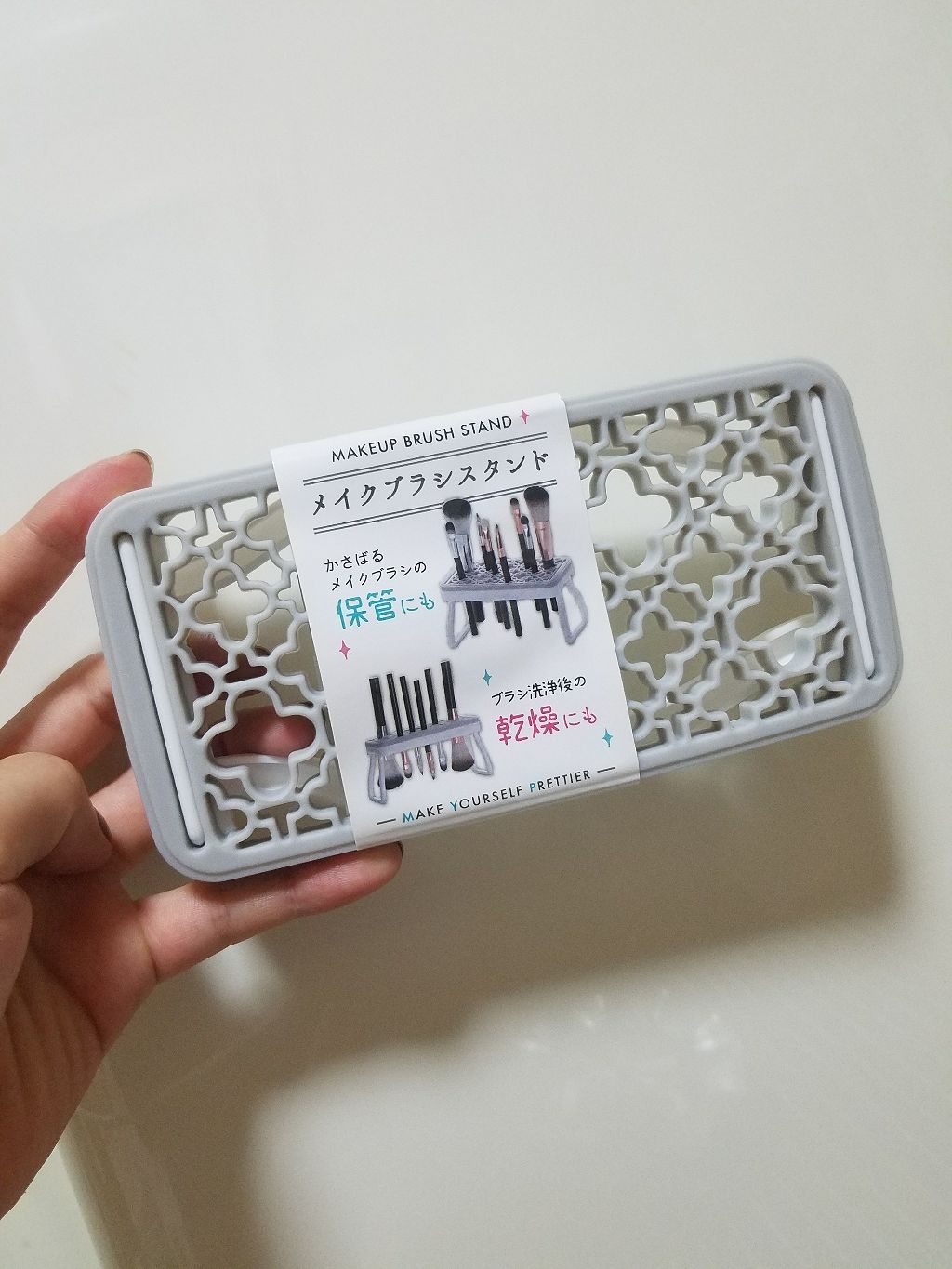 メイクブラシスタンド/セリア/その他化粧小物を使ったクチコミ(2枚目)