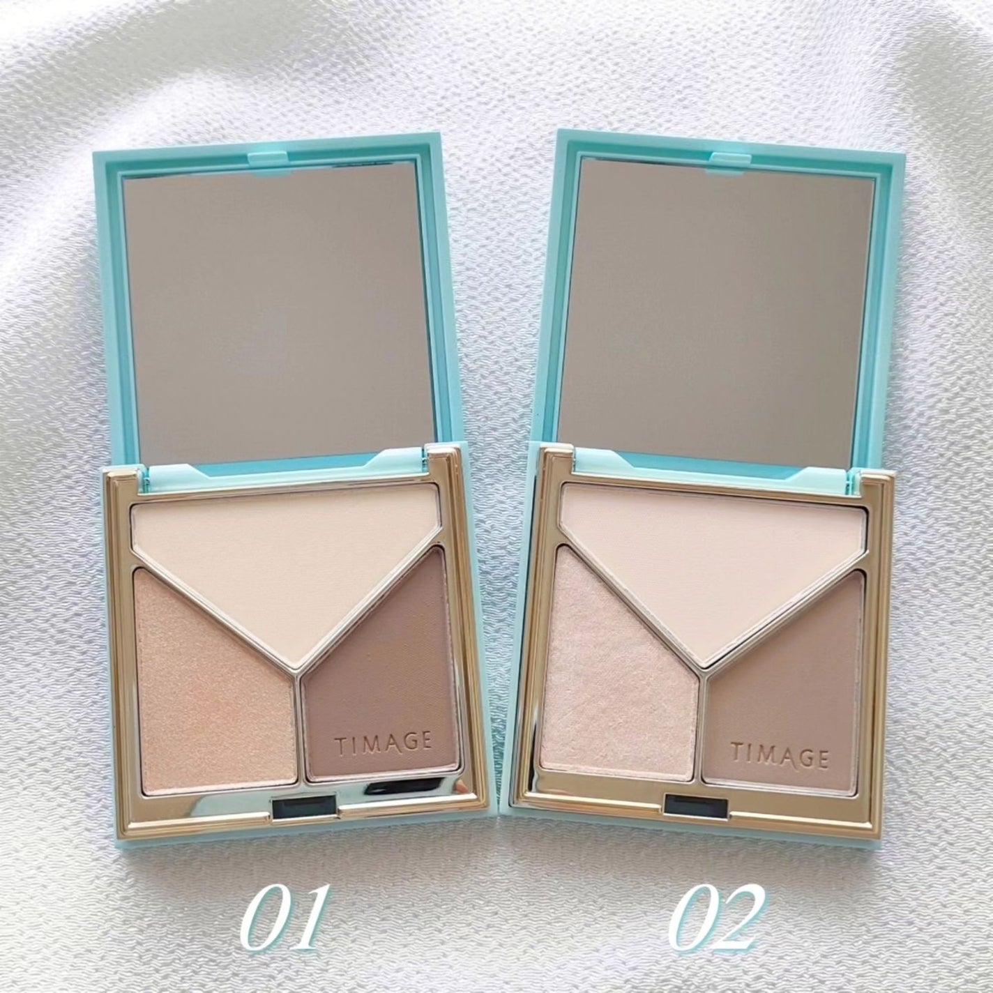 ハイライトシェーディングパレット/TIMAGE/パウダーハイライトを使ったクチコミ(3枚目)