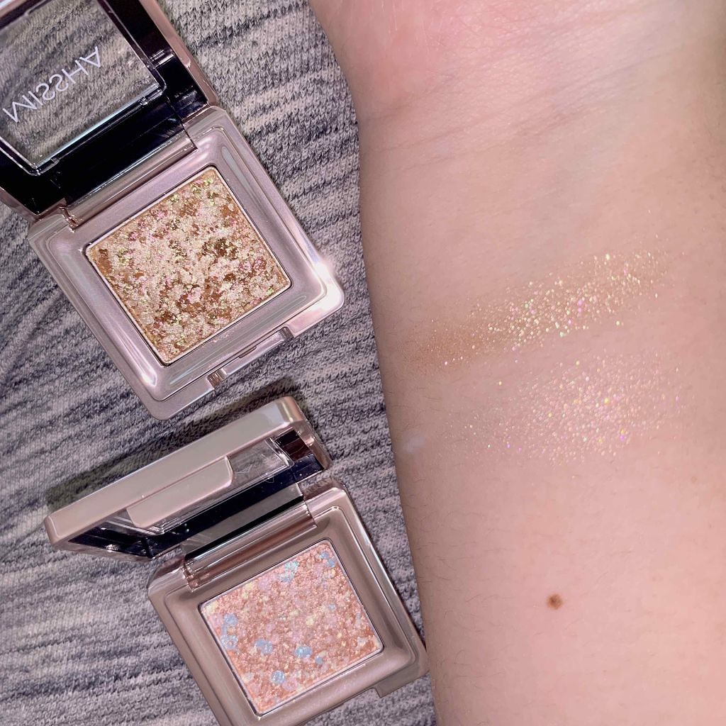 グリッタープリズム シャドウ/MISSHA/グリッターを使ったクチコミ（2枚目）