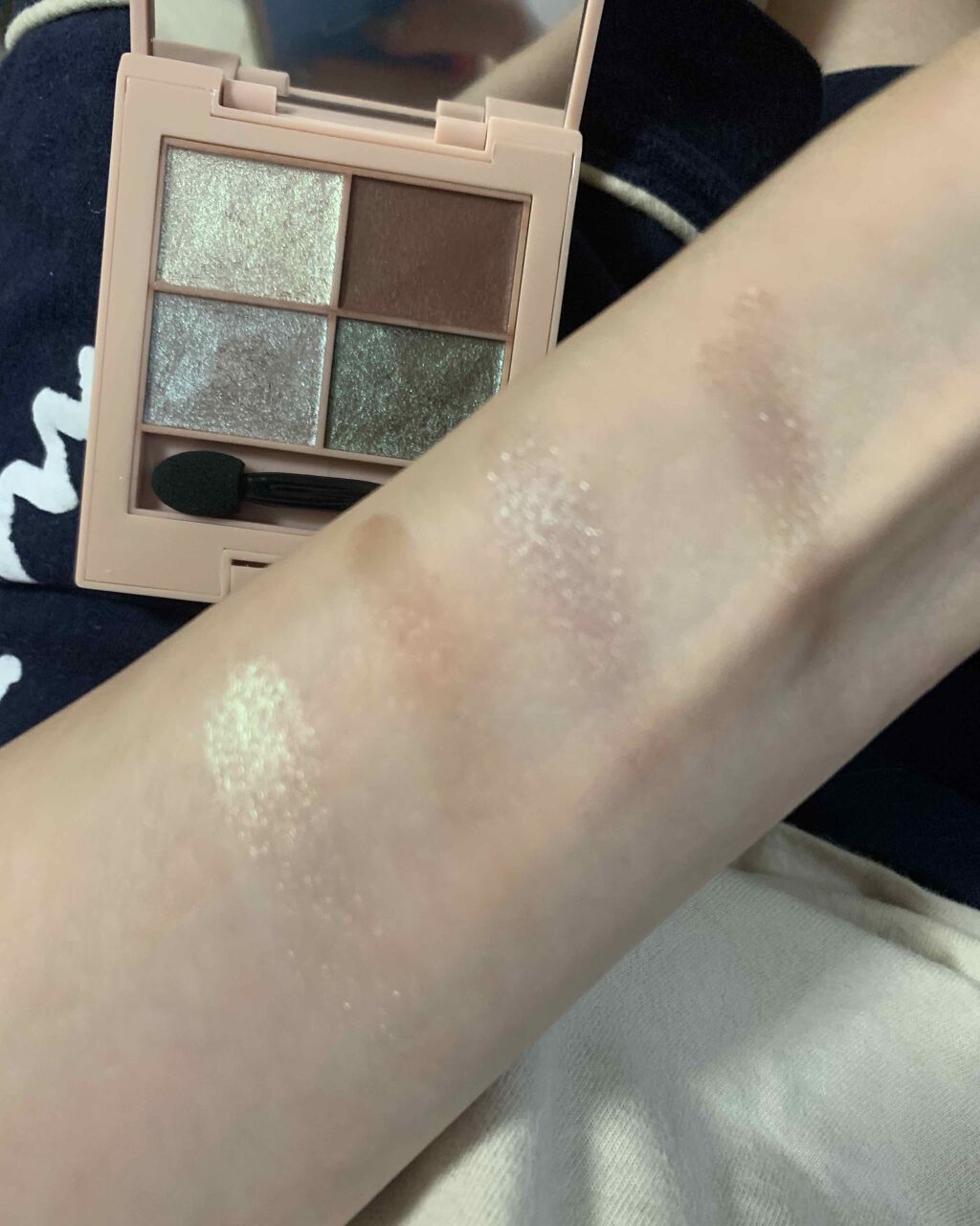 イロアソビ 4色アイパレット/iroasobi/アイシャドウパレットを使ったクチコミ(4枚目)