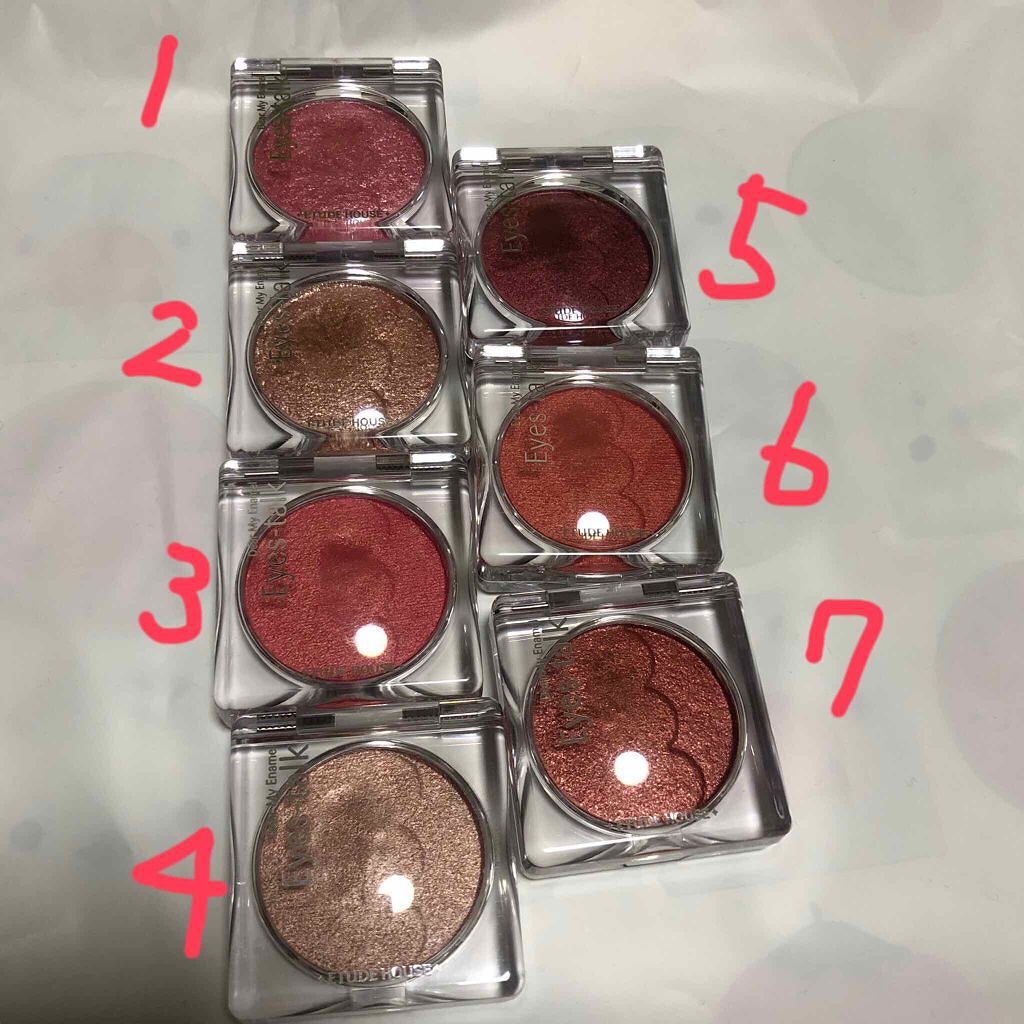 ディアマイ エナメルアイズ PK004 曖昧な反応【生産終了】/ETUDE/ジェル・クリームアイシャドウを使ったクチコミ（1枚目）