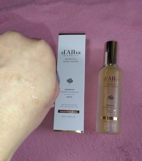 ホワイトトリュフファーストアロマティックスプレーセラム/ダルバ/ミスト状化粧水を使ったクチコミ(3枚目)