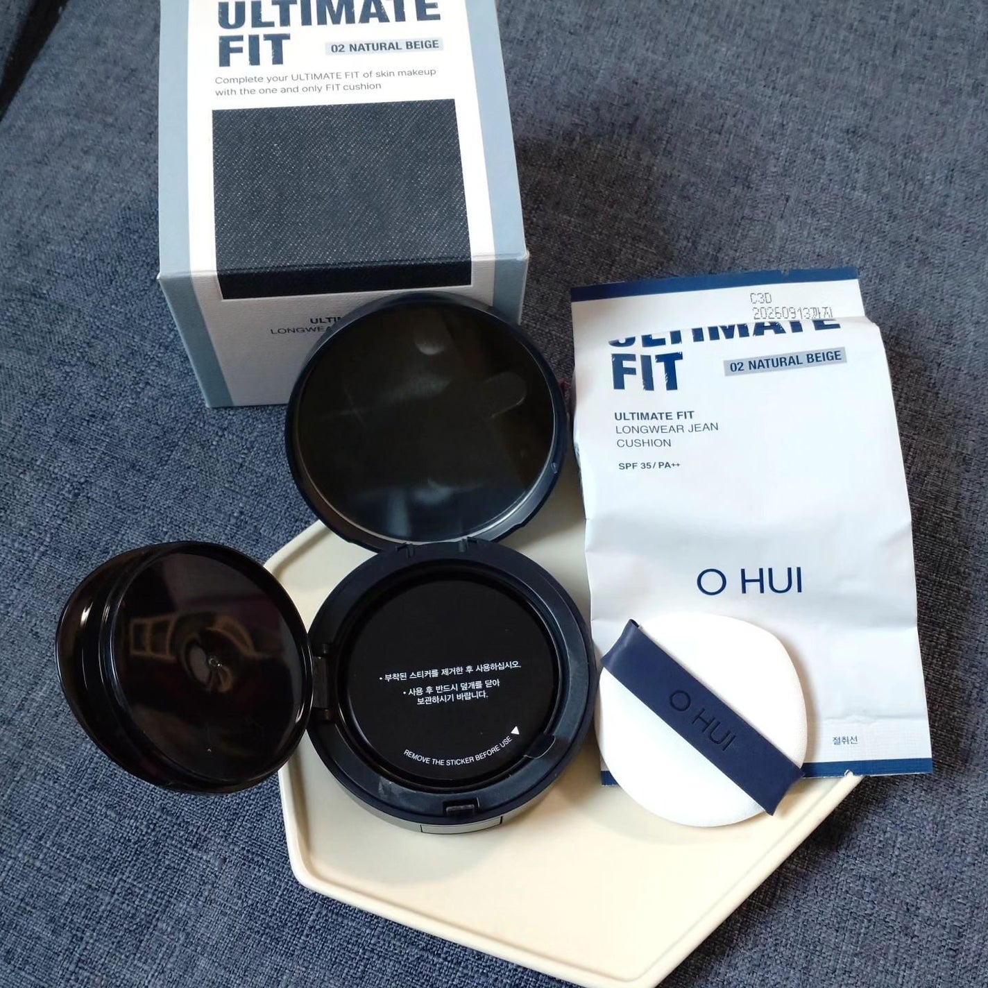 アルティメットフィット ロングウェアデニムクッション/OHUI/クッションファンデーションを使ったクチコミ(3枚目)