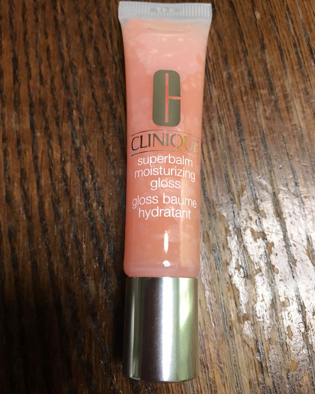 スーパーバーム モイスチャライジング グロス 10 グレープフルーツ/CLINIQUE/リップグロスを使ったクチコミ（1枚目）