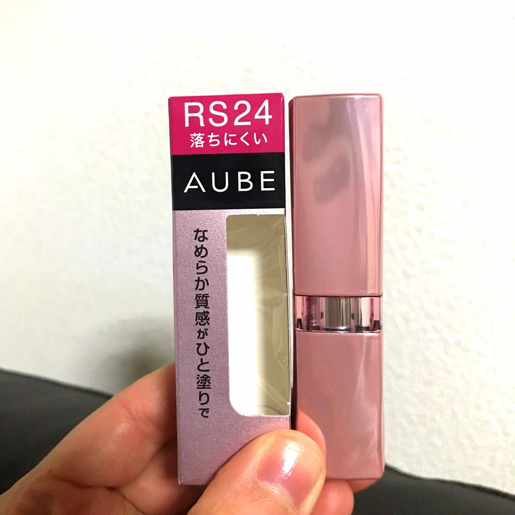 なめらか質感ひと塗りルージュ/AUBE/口紅を使ったクチコミ(1枚目)