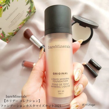 bareMinerals ファンデーション カスタマイズ キット 2021のクチコミ「好きなものを選べるホリデー🎄⁡
bareMinerals HOLIDAY 2021⁡
⁡
【1.....」（2枚目）