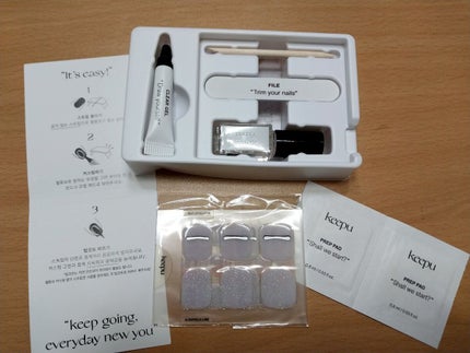 セルフカスタム ネイルシール/KEEPU/ネイルシールを使ったクチコミ(2枚目)