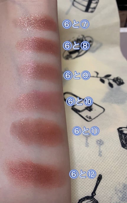 バレンタインボックス3ローズモーメント/VAVI MELLO/アイシャドウパレットを使ったクチコミ(3枚目)