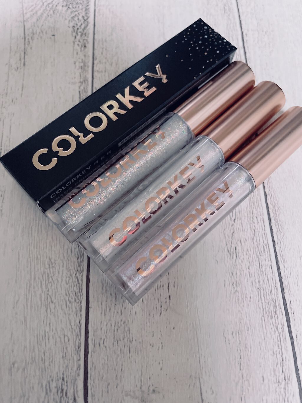 スパークリングギャラクシーリキッドアイシャドウ/COLORKEY/リキッドアイシャドウを使ったクチコミ（1枚目）