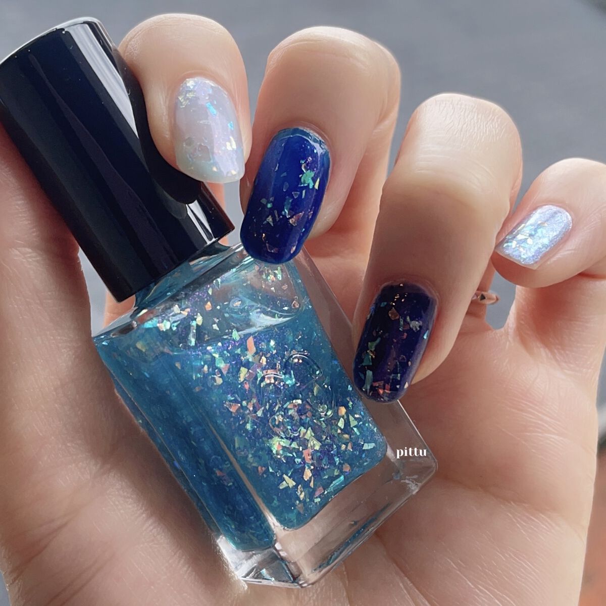 エレガンス ラズル エナメルラッカー 30 Mashup blue/エレガンス ラズル /マニキュアを使ったクチコミ（1枚目）