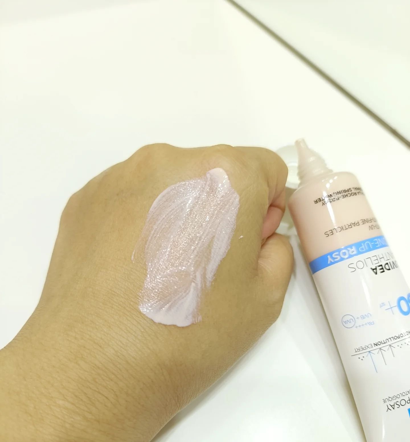 UVイデア XL プロテクショントーンアップ ローズ/ラ ロッシュ ポゼ/日焼け止めクリームを使ったクチコミ（2枚目）