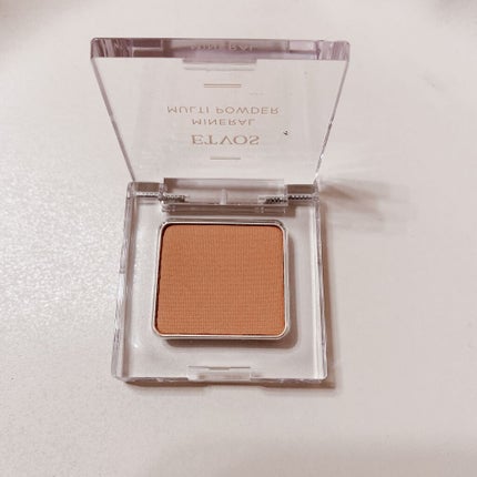 ミネラルマルチパウダー ミモザオレンジ/エトヴォス/単色アイシャドウを使ったクチコミ(2枚目)