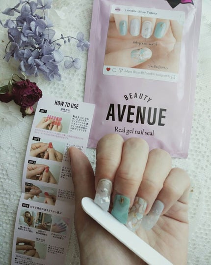 リアルジェルネイルシール/BEAUTY AVENUE/ネイルシールを使ったクチコミ(4枚目)
