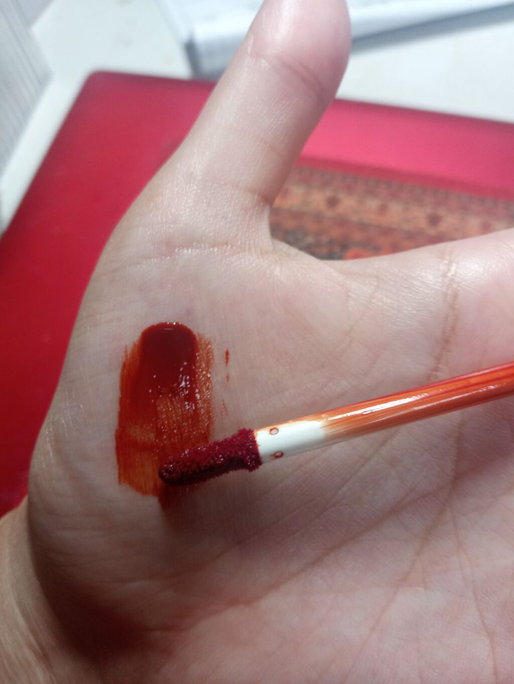 ジューシーリップティント/キャンメイク/口紅を使ったクチコミ（3枚目）