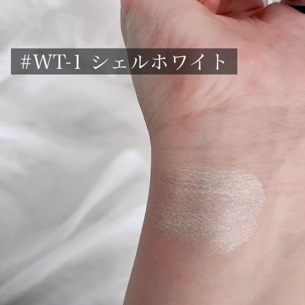 UR GLAM　POWDER EYESHADOW シェルホワイト〈ブルーラメ〉/U R GLAM/単色アイシャドウを使ったクチコミ（2枚目）