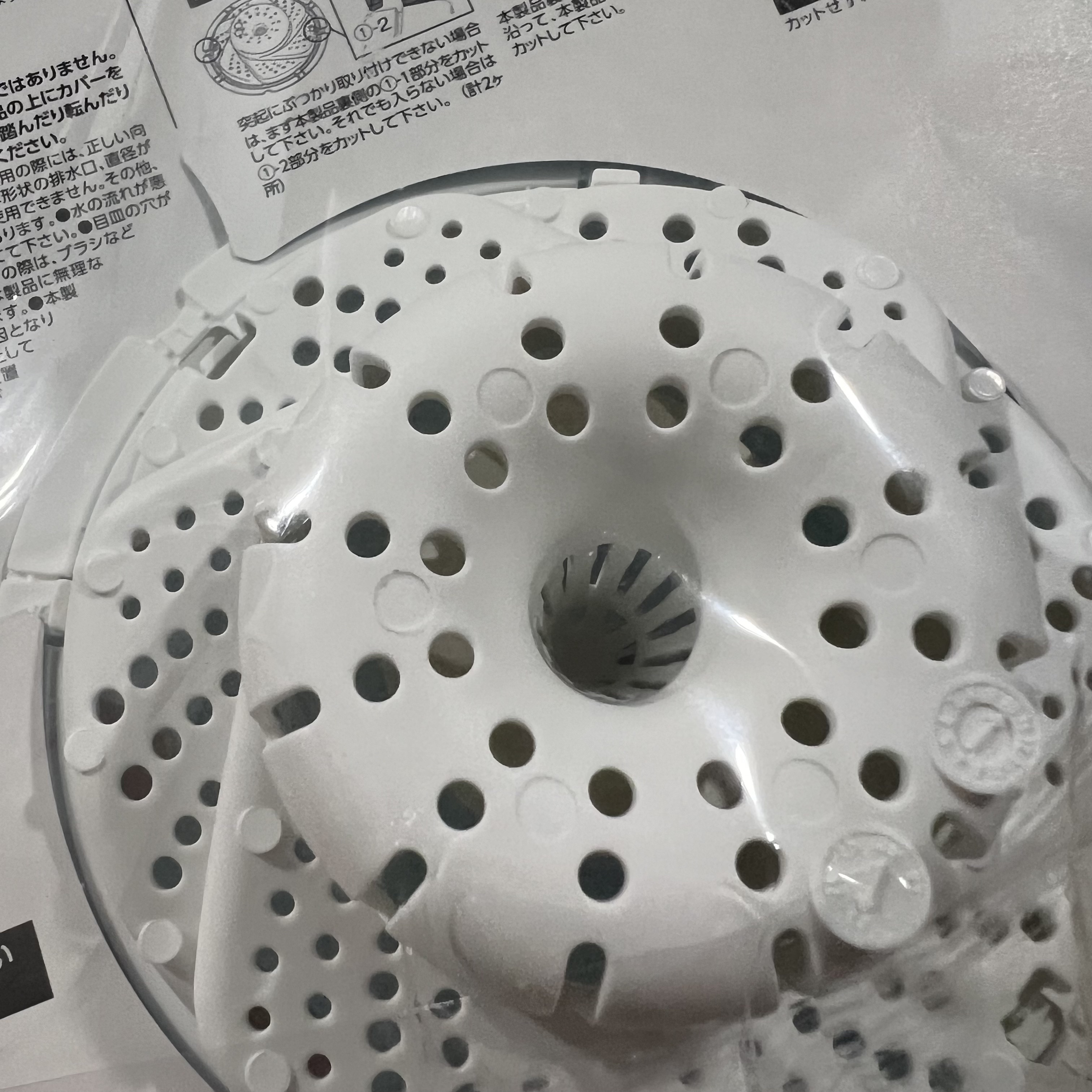 くるくるゴミガード お風呂の排水口 抗菌プラス/DAISO/その他を使ったクチコミ（3枚目）