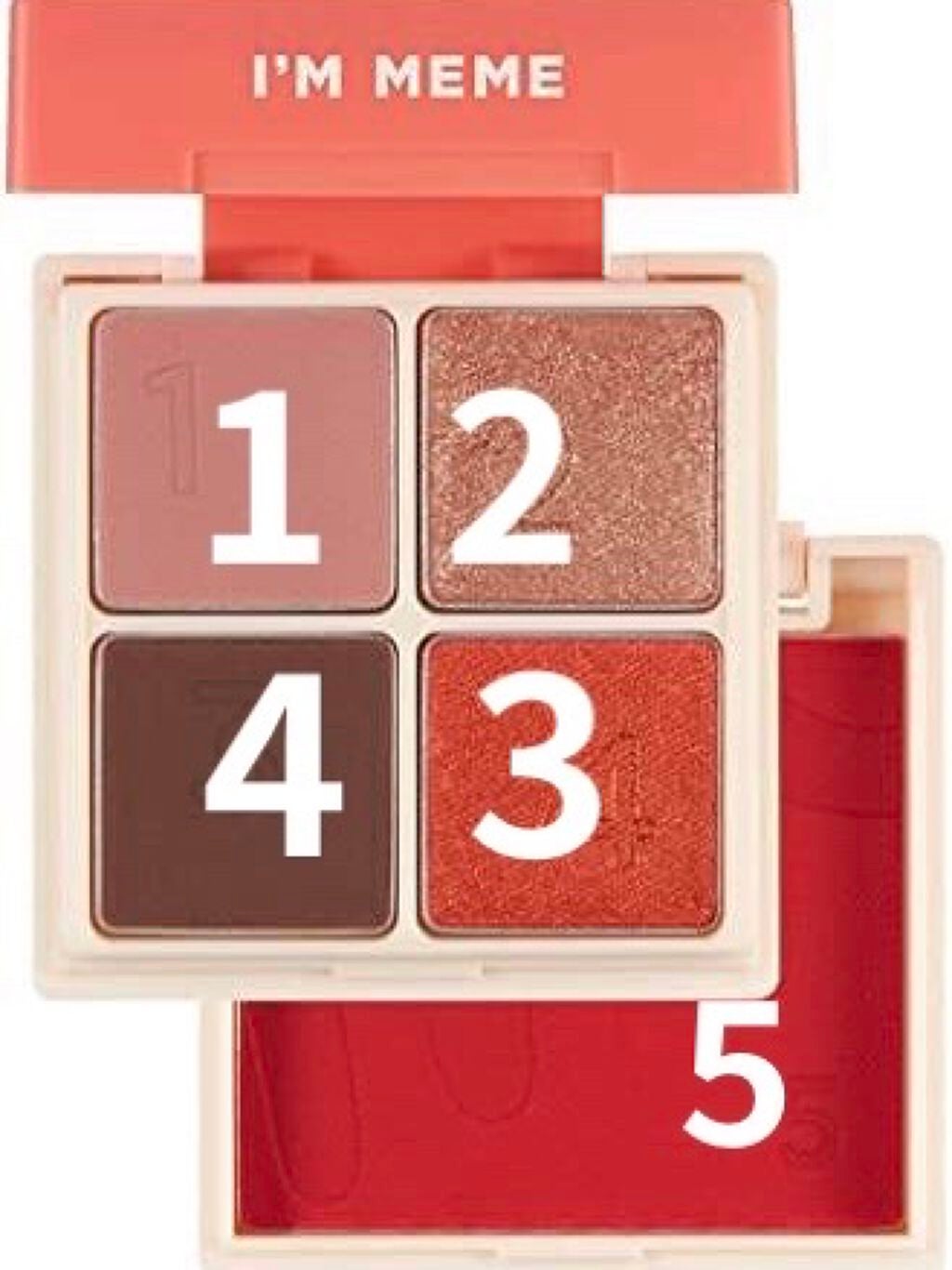 マルチキューブ/i’m meme/アイシャドウパレットを使ったクチコミ(2枚目)