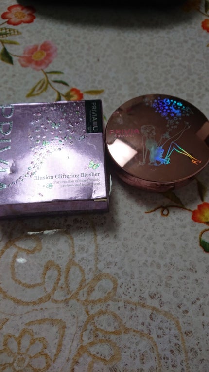 イリュージョングリッタリングブラッシャー/PRIVIA/パウダーチークを使ったクチコミ(1枚目)