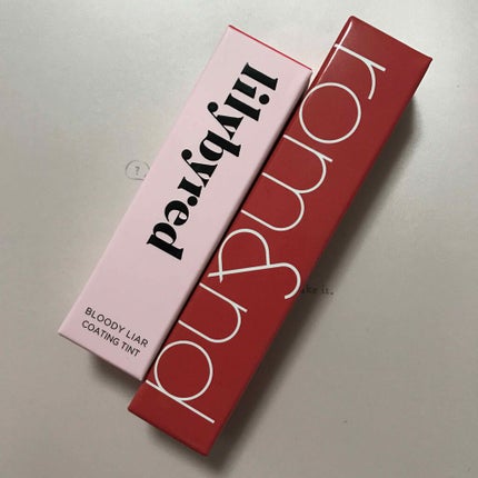 ブラッディライアー コーティングティント/lilybyred/リップティントを使ったクチコミ(1枚目)