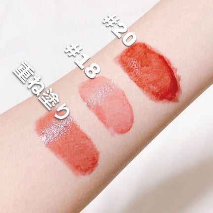 ジューシーラスティングティント/rom&nd/リップティントを使ったクチコミ(3枚目)