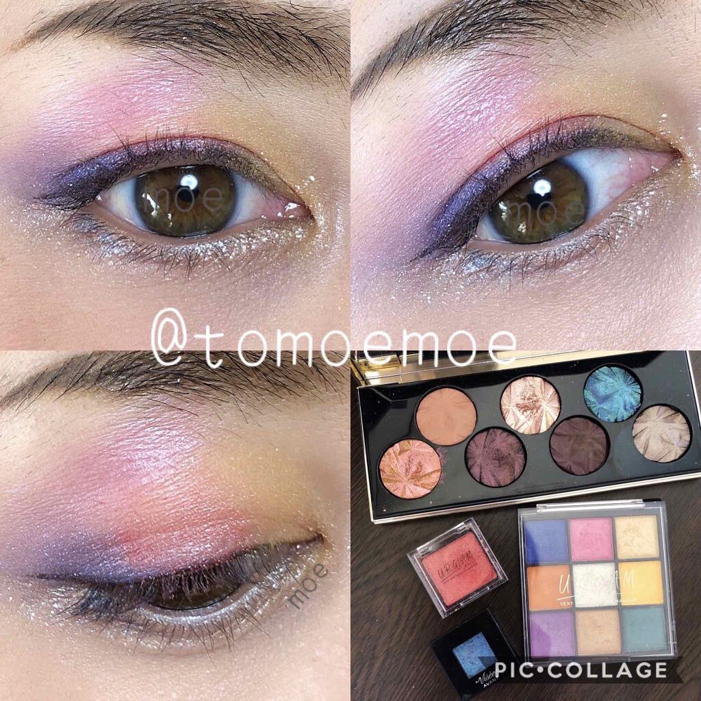 UR GLAM　BLOOMING EYE COLOR PALETTE/U R GLAM/アイシャドウパレットを使ったクチコミ（2枚目）