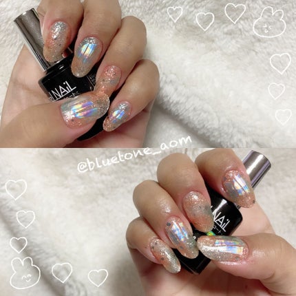 セミキュアジェルネイル(ハンド)/ohora/ネイルシールを使ったクチコミ(2枚目)