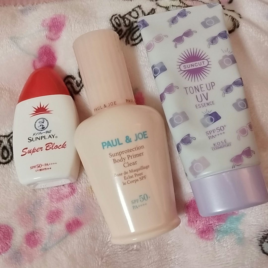 サンプレイスーパーブロック/メンソレータム/日焼け止めローションを使ったクチコミ（1枚目）