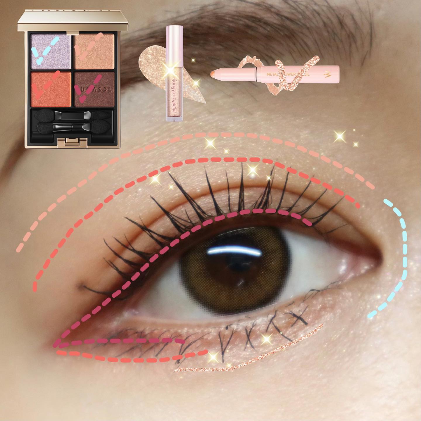 アイカラーレーション/LUNASOL/アイシャドウパレットを使ったクチコミ（2枚目）