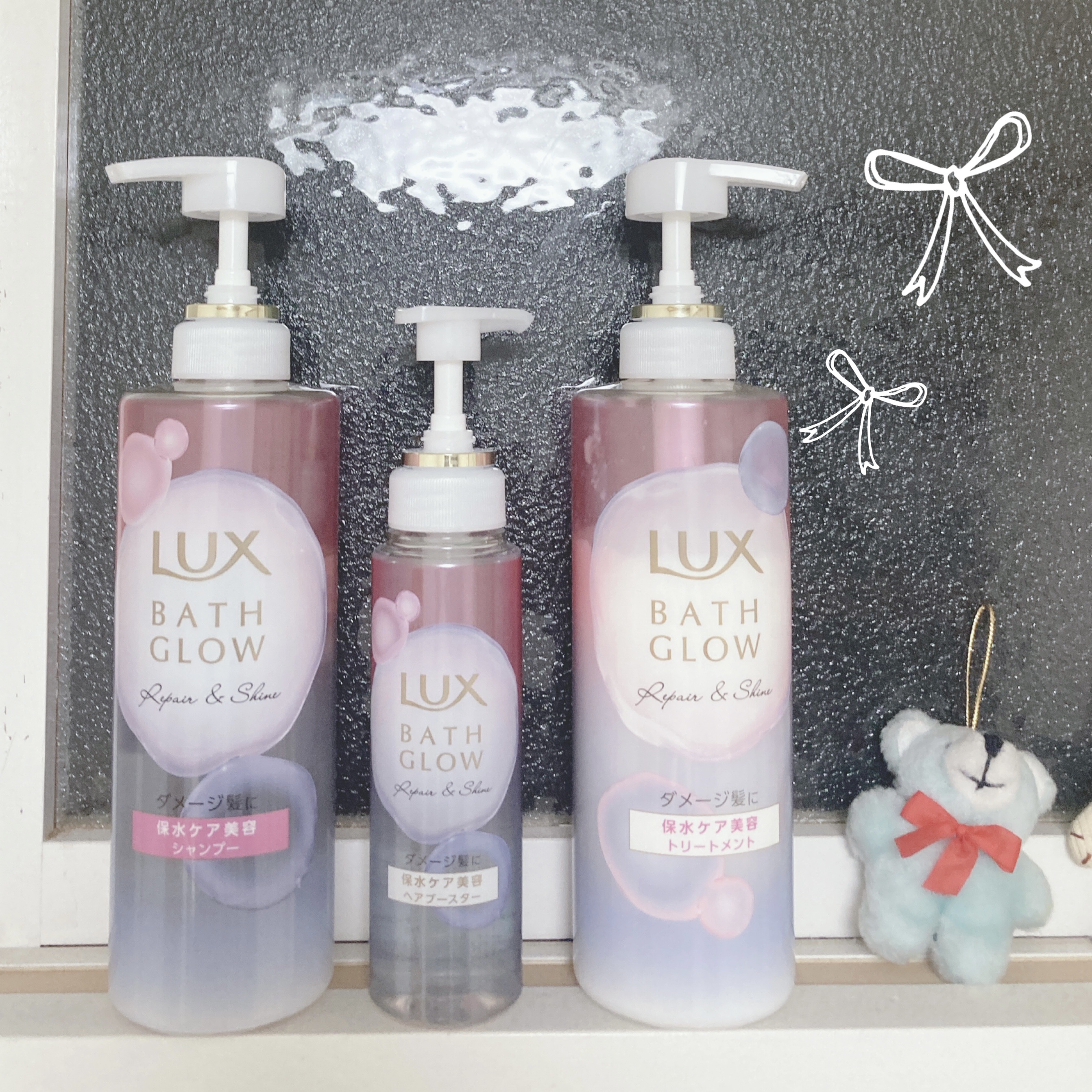 バスグロウ リペア&シャイン シャンプー / トリートメント/LUX/市販シャンプーを使ったクチコミ（1枚目）