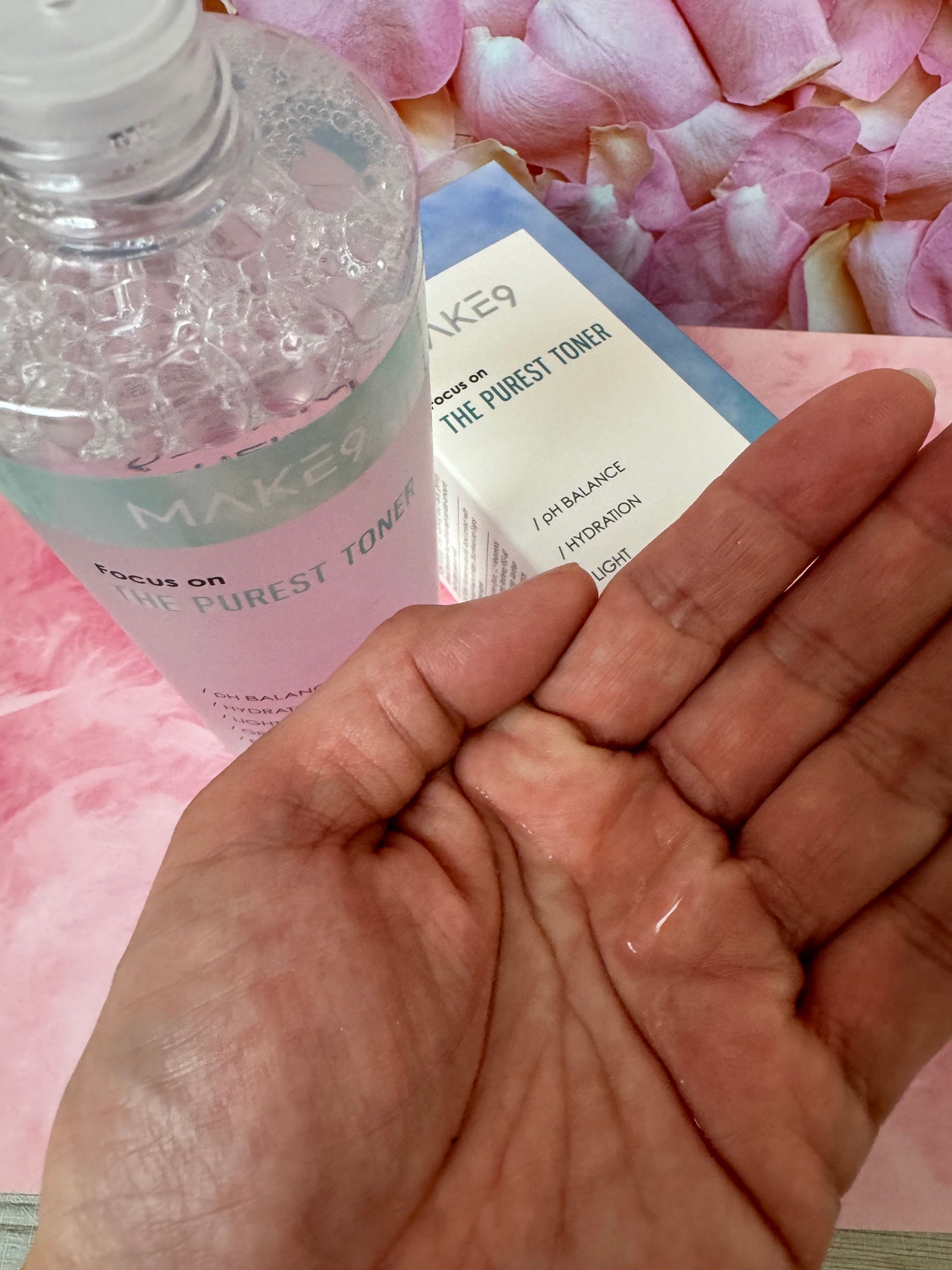 ザ・ピュアレストトナー/MAKE9/化粧水を使ったクチコミ(3枚目)