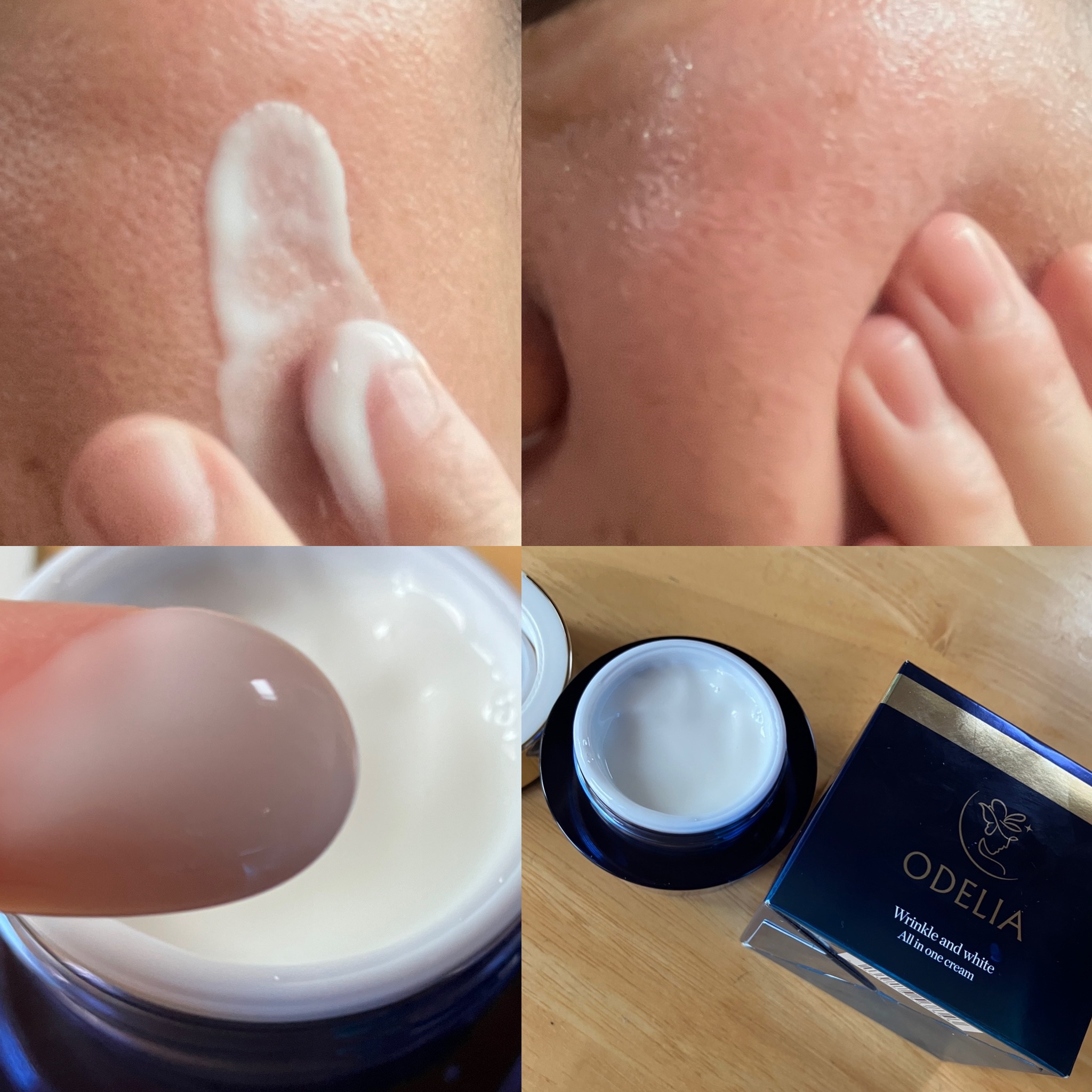 リンクル＆ホワイト オールインワンクリーム/ODELIA/オールインワン化粧品を使ったクチコミ（3枚目）