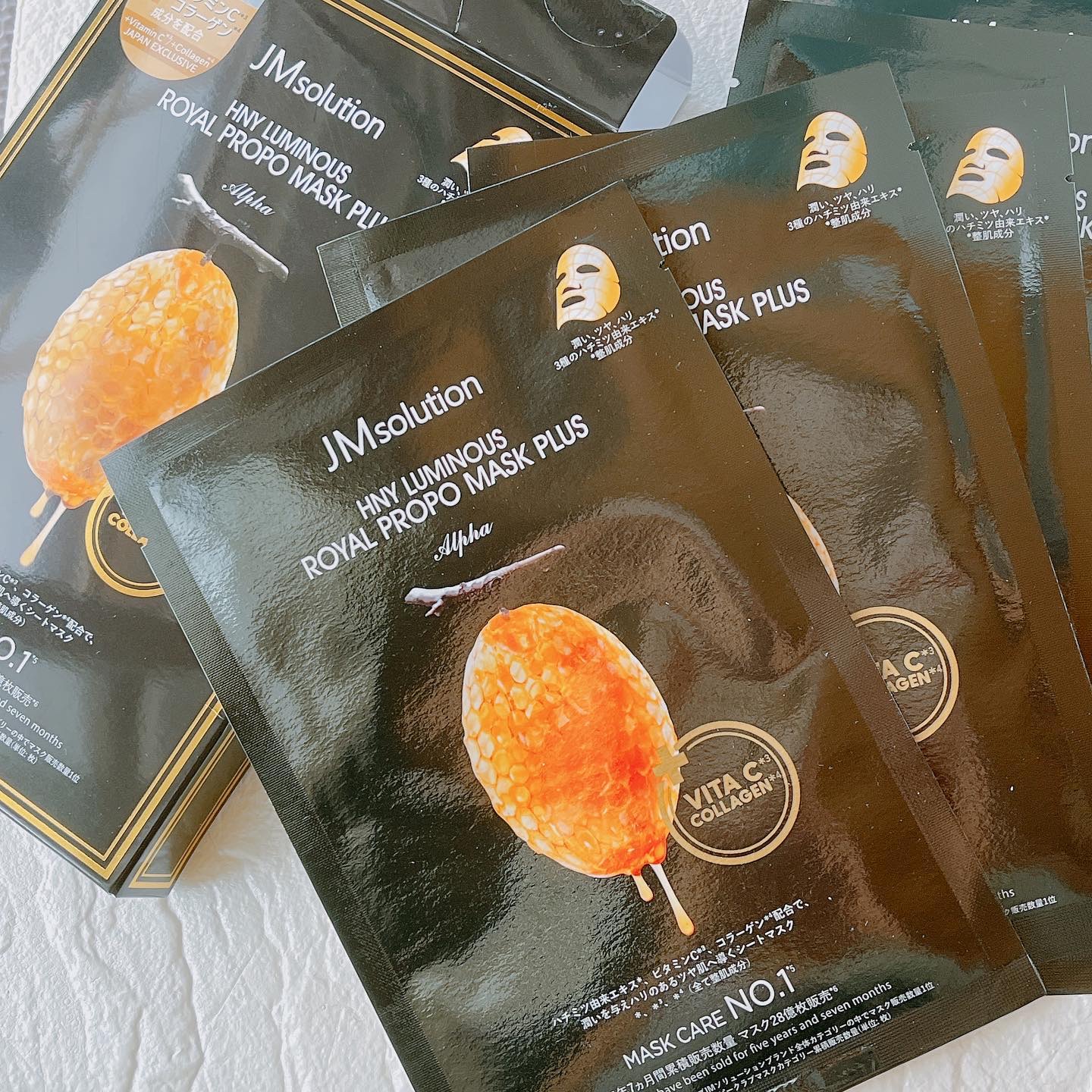 ハニールミナスロイヤル プロポリスマスクアルファ/JMsolution/シートマスク・パックを使ったクチコミ（2枚目）
