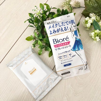 メイクの上からリフレッシュシート/ビオレ/フェイスシートを使ったクチコミ(1枚目)