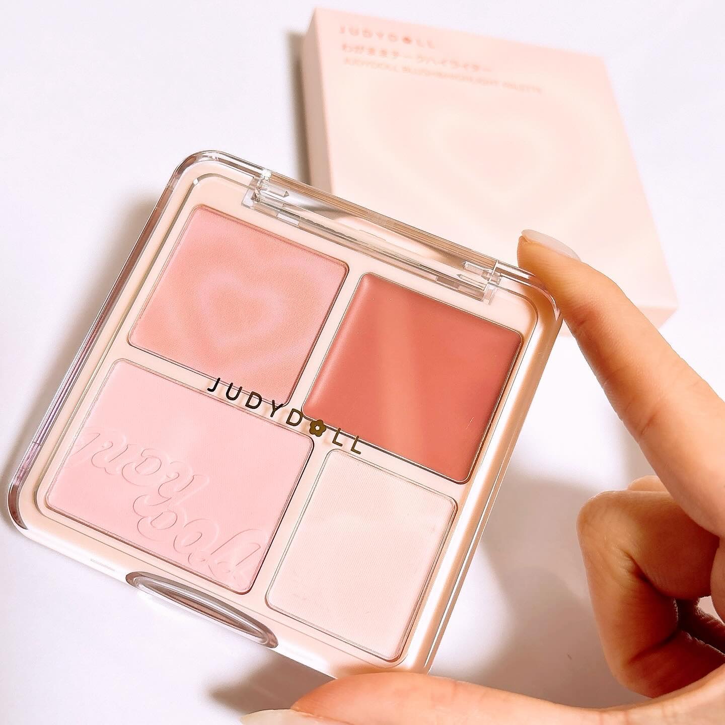 わがままチークハイライター 03 ほて顔チェリー/JUDYDOLL/パウダーチークを使ったクチコミ（2枚目）