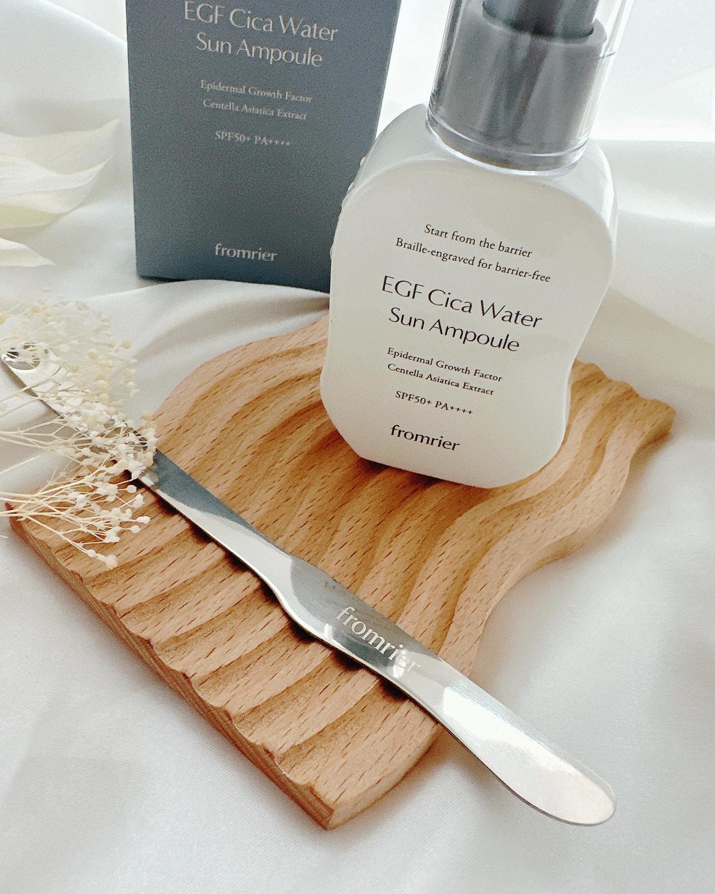 EGFシカウォーターサンアンプル/fromrier/日焼け止めローションを使ったクチコミ（2枚目）