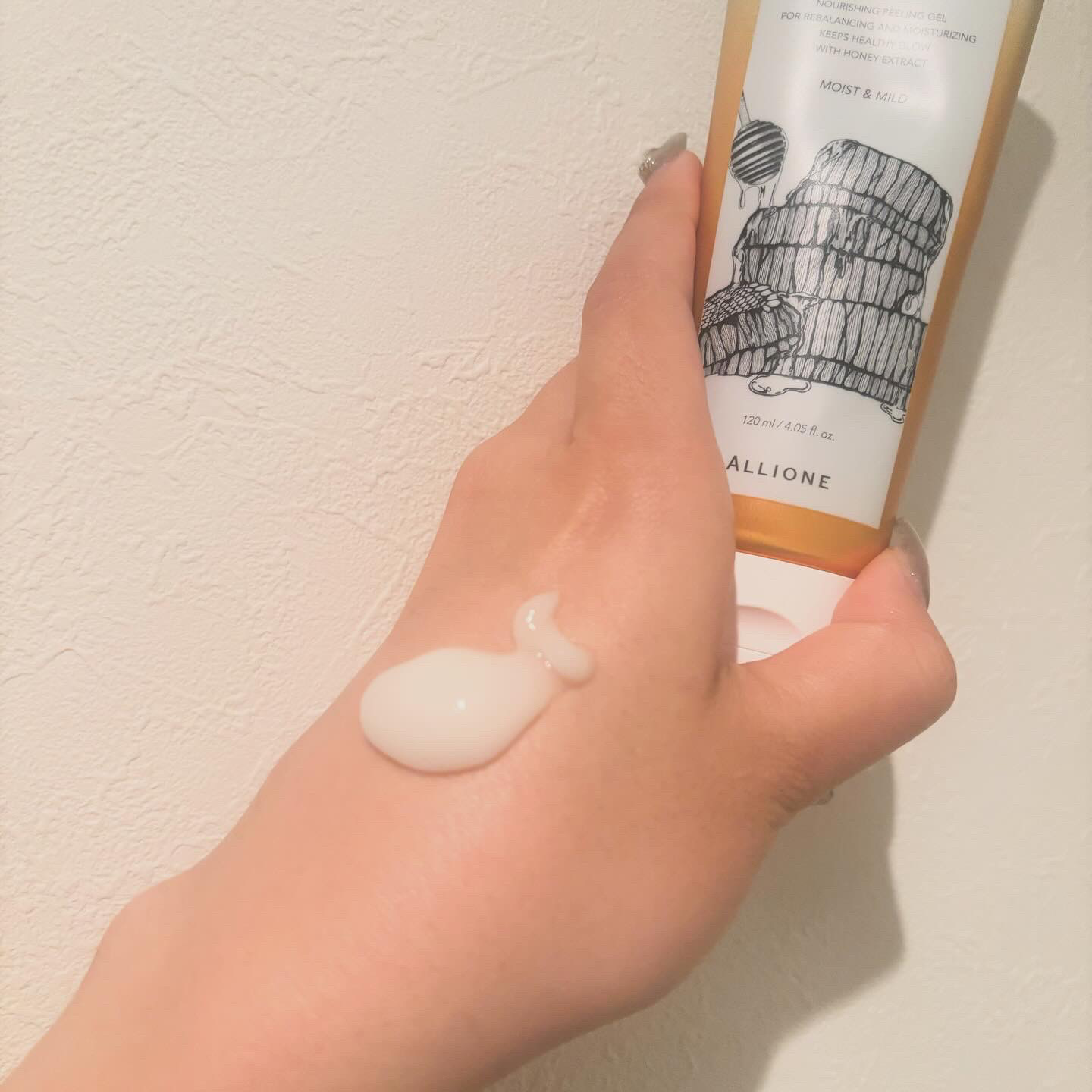 フェイスポリッシュピーリングジェル honey/ALLIONE/ピーリングを使ったクチコミ（2枚目）