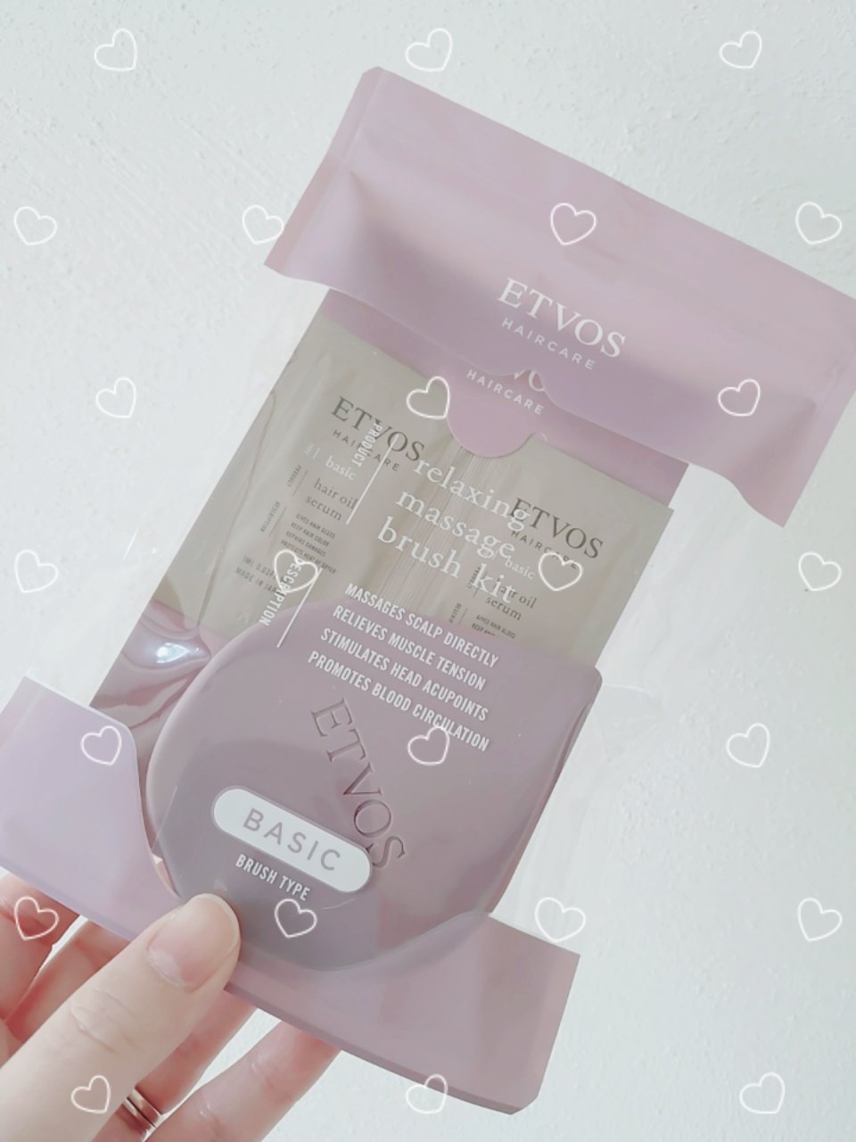リラクシングマッサージブラシ リラクシングマッサージブラシキット カシス(限定)/エトヴォス/スカルプブラシを使ったクチコミ（1枚目）