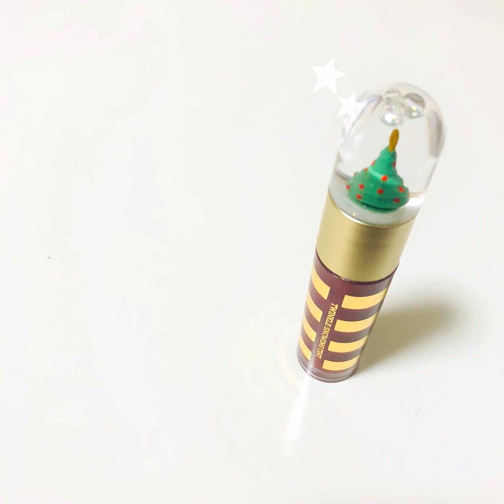 ホリデーエディション トゥインクルスノーティント/THE FACE SHOP/リップティントを使ったクチコミ(1枚目)