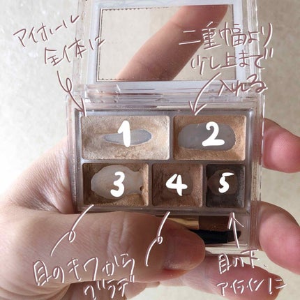 パーフェクトマルチアイズ/キャンメイク/アイシャドウパレットを使ったクチコミ(2枚目)