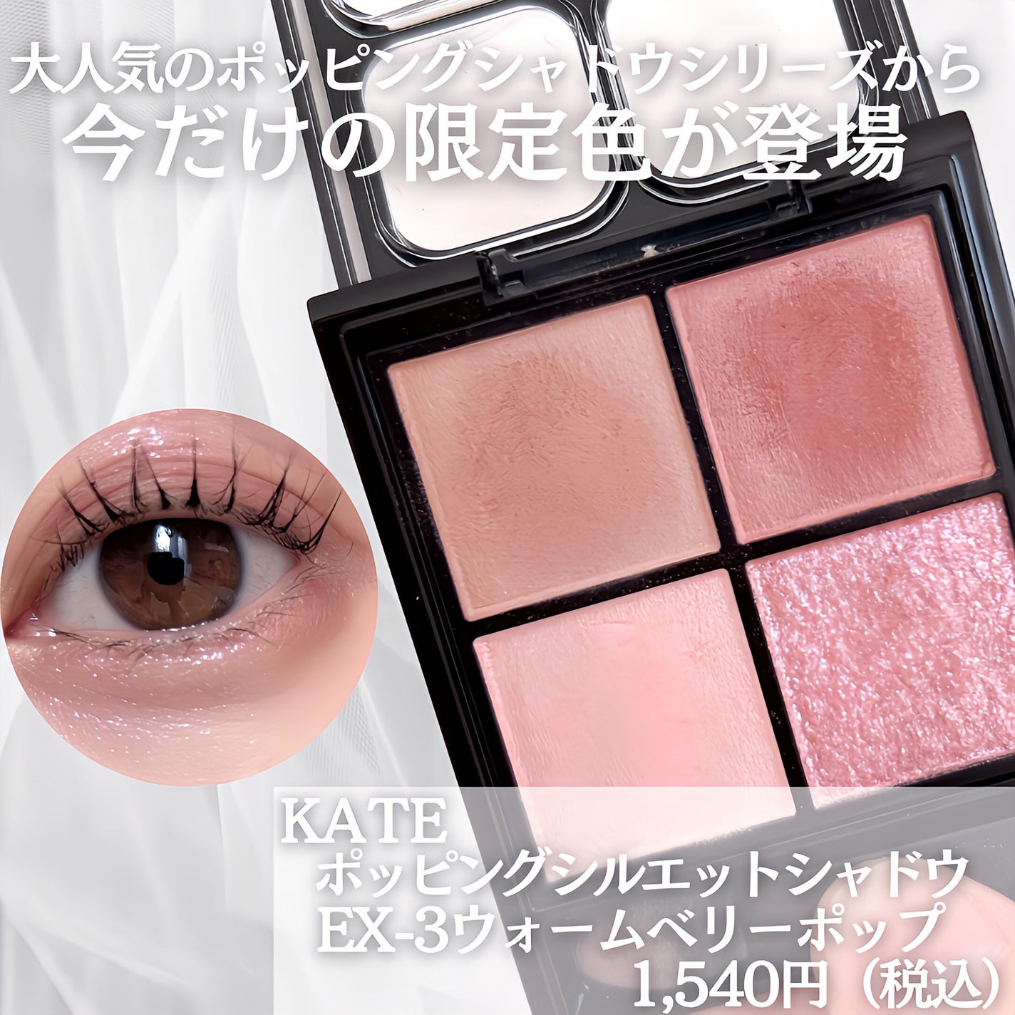 ケイト ポッピングシルエットシャドウ/KATE/アイシャドウパレットを使ったクチコミ(2枚目)