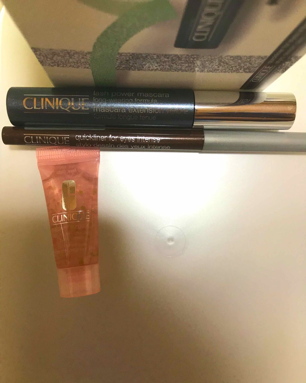CLINIQUE ラッシュ パワーマスカラ ホリデイ セットのクチコミ「クリニークはカールタイプを使用していたけど
今回人気のものをチョイス。
アイライナーは使いやす.....」（1枚目）