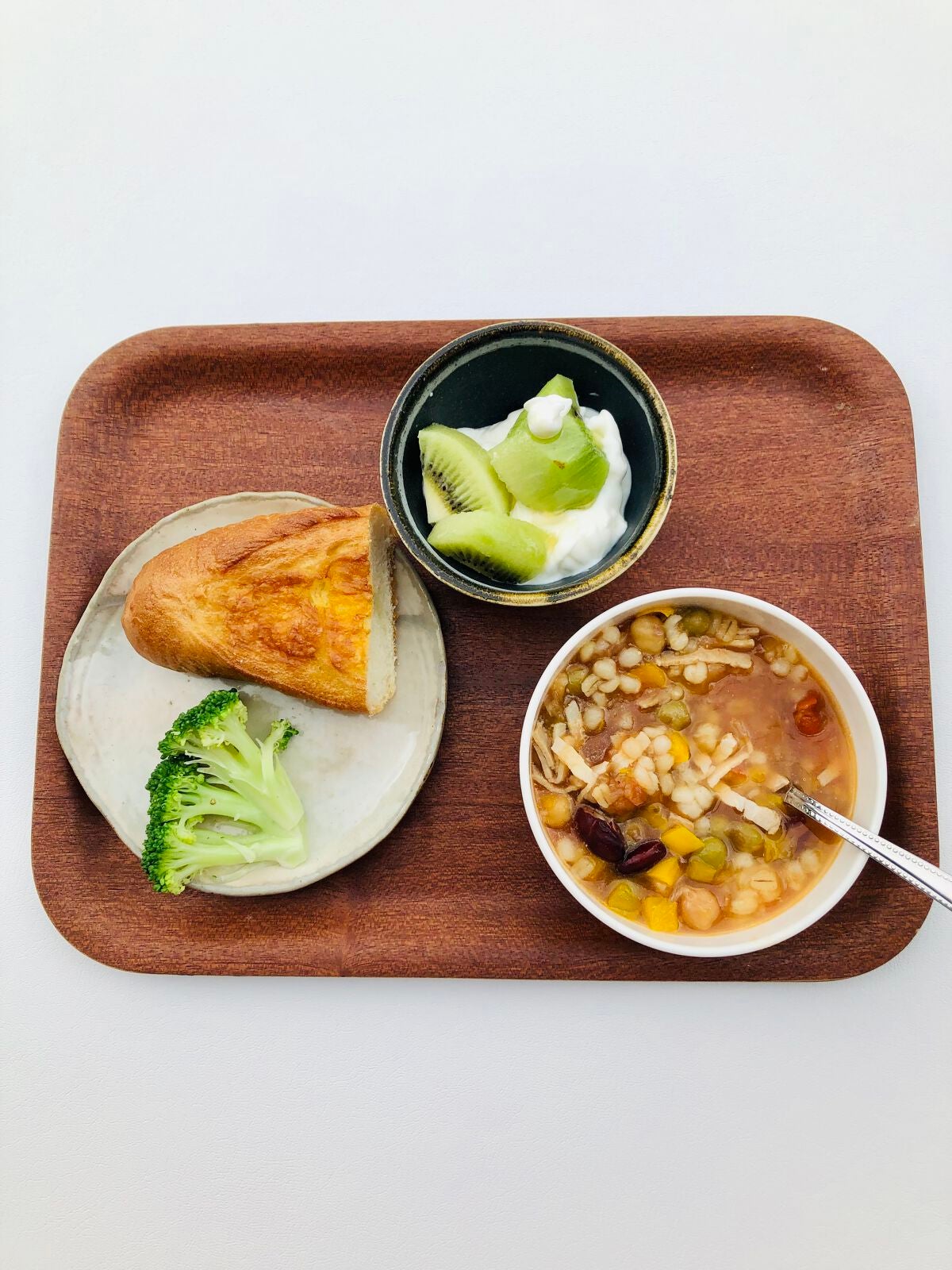 もち麦スープ/ラコックマルシェ/低糖質食品を使ったクチコミ(1枚目)