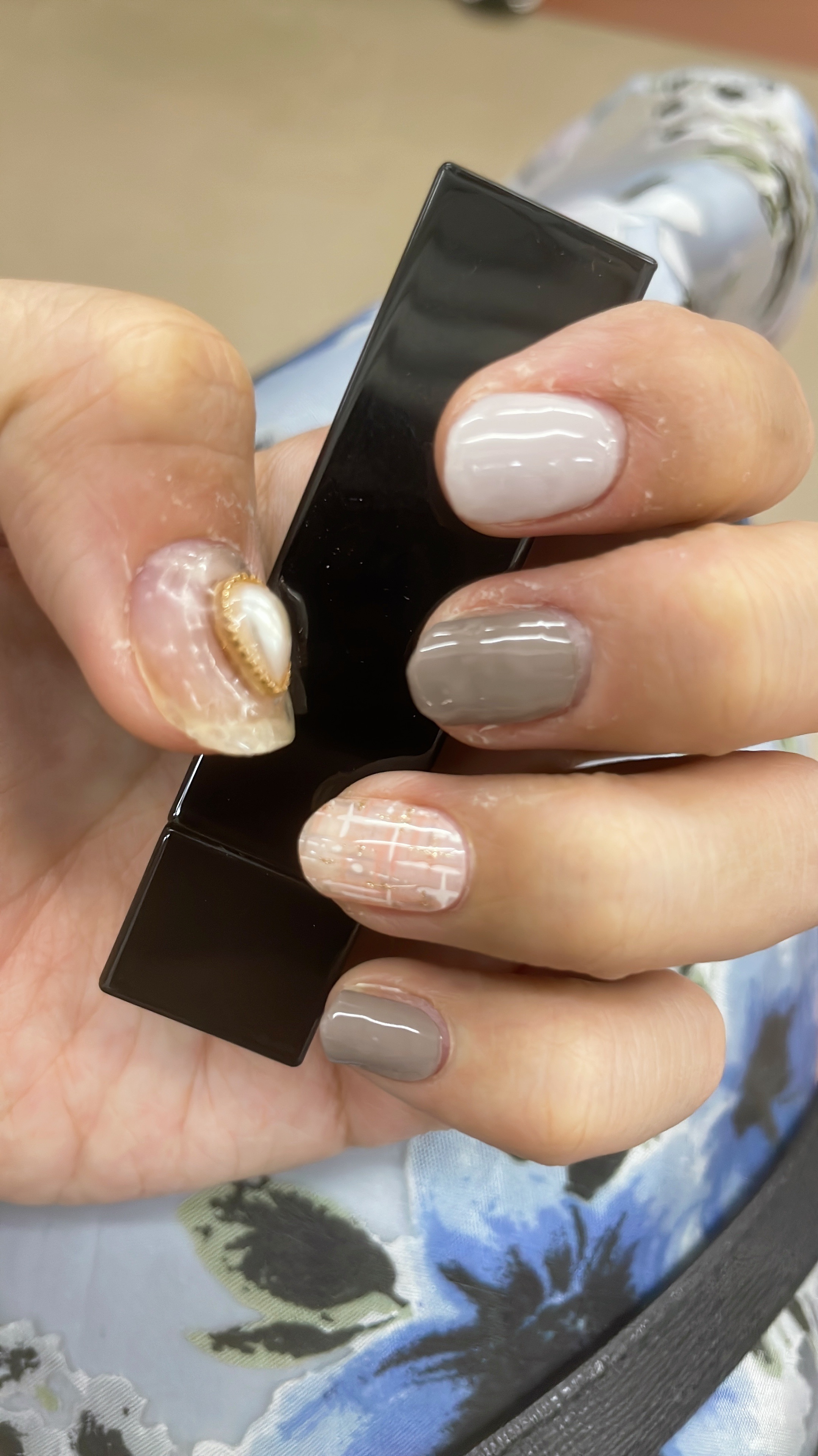 セミキュアジェルネイル（ハンド）/ohora/ネイルシールを使ったクチコミ（1枚目）