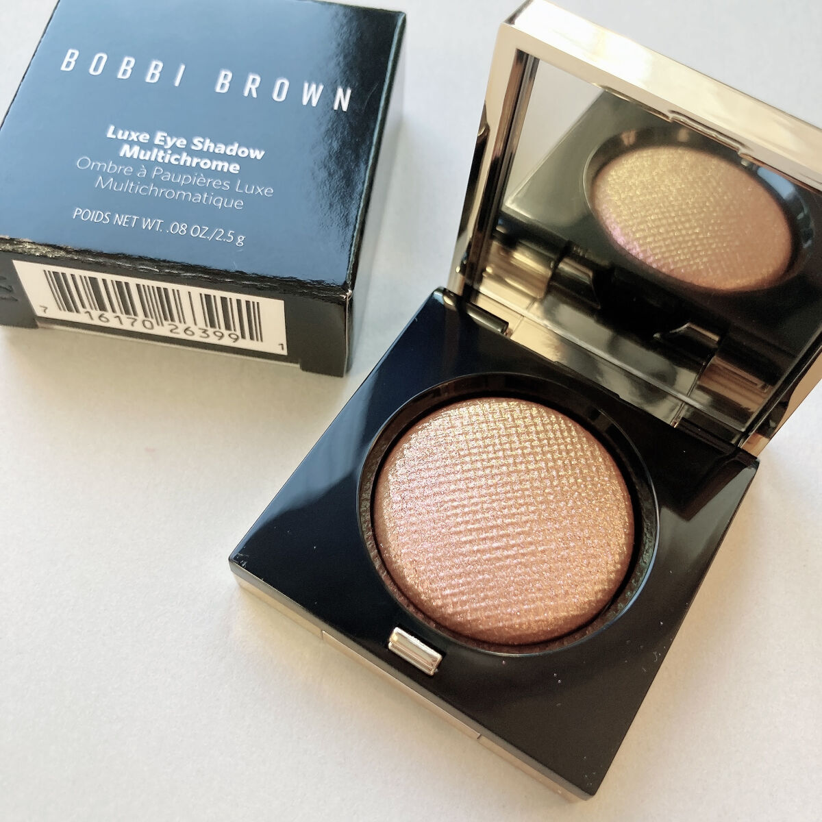 リュクスアイシャドウ 01 インカンデスント(マルチクロム) /BOBBI BROWN/単色アイシャドウを使ったクチコミ（1枚目）