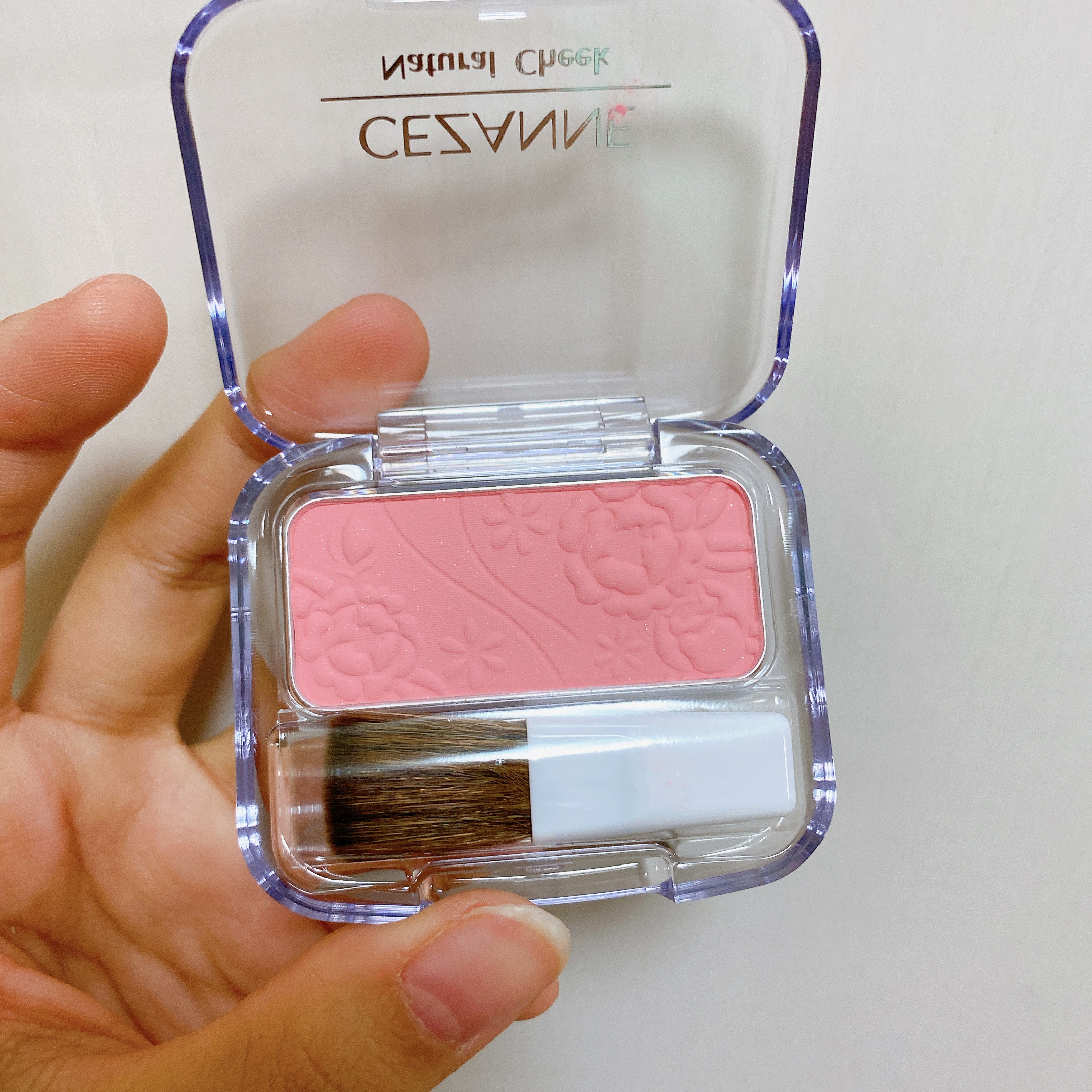 ナチュラル チークN 12 コーラルピンク/CEZANNE/パウダーチークを使ったクチコミ（2枚目）