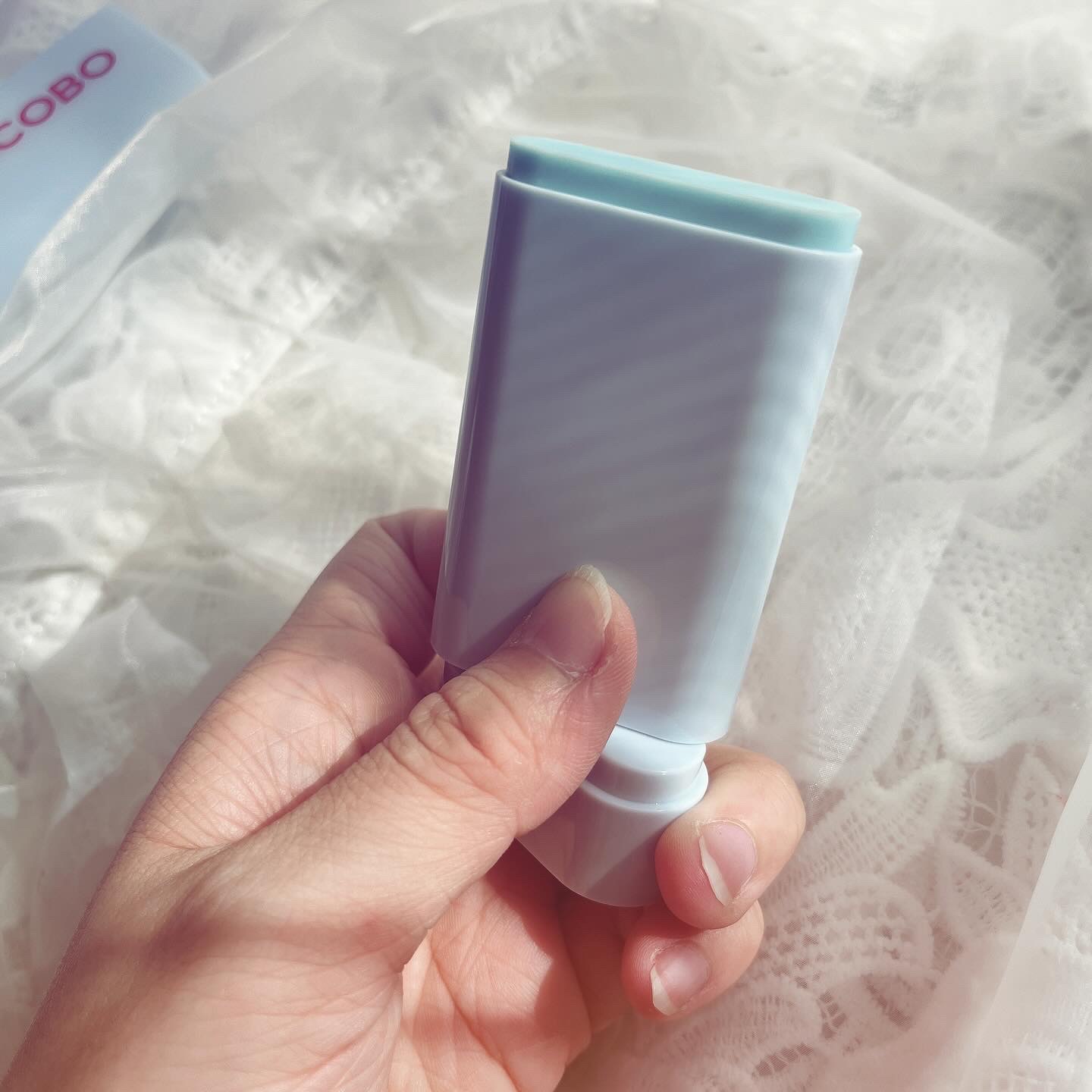 コットンソフトサンスティック/TOCOBO/日焼け止めスティックを使ったクチコミ（2枚目）