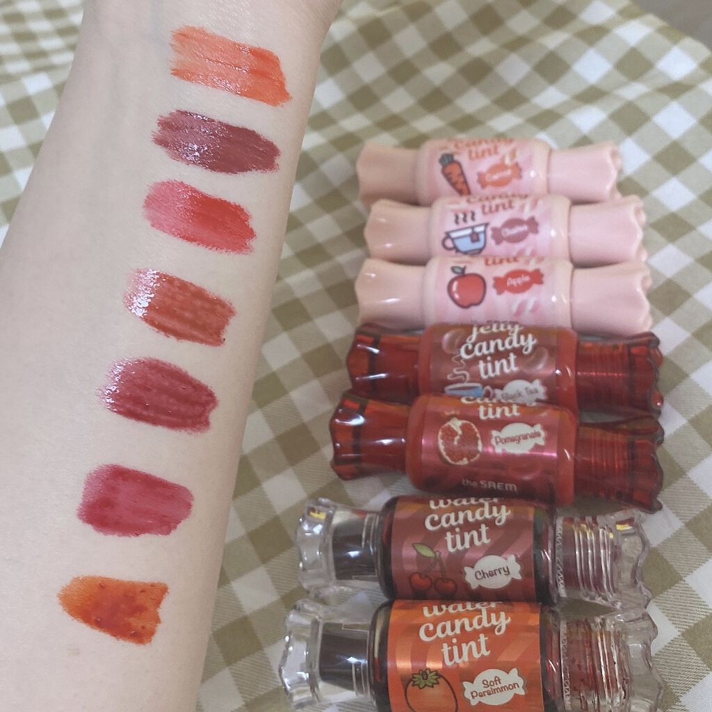 ムース キャンディー ティント 06チャイティムース/the SAEM/リップティントを使ったクチコミ（2枚目）