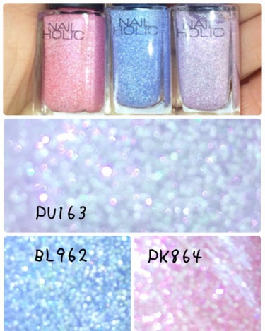 ネイルホリック Aurora Glitter PU163/ネイルホリック/マニキュアを使ったクチコミ（2枚目）